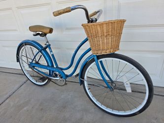 Vintage Blue 1963 Schwinn Hollywood Bicycle Ladies Cruiser 24" Bike