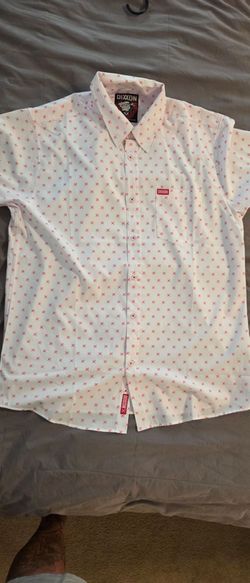 Dixxon finney party shirt short sleeve size L