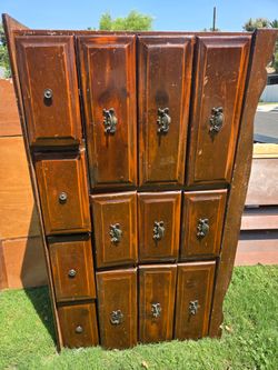 Large vintage dresser with extra shelving