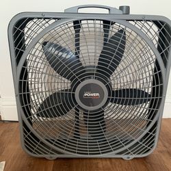 Lasko Box Fan, Gray