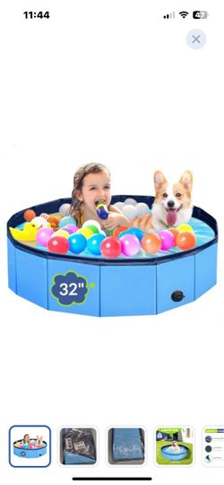 “New”Foldable (32” x8”)kid/pet pool