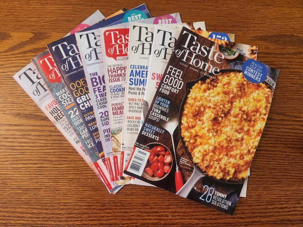 Lot of Taste of Home Magazines