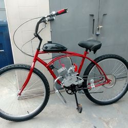 New 2 Stroke Motorized Bike 100cc.