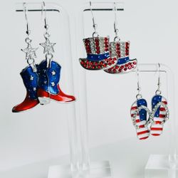 4th of July Earrings & Accessories 