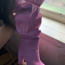 Pink Heel Boots