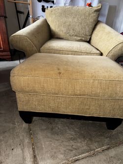 Couch with ottoman