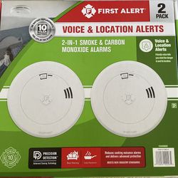 First Alert Smoke and Carbon Monoxide Alarms 2 Pack