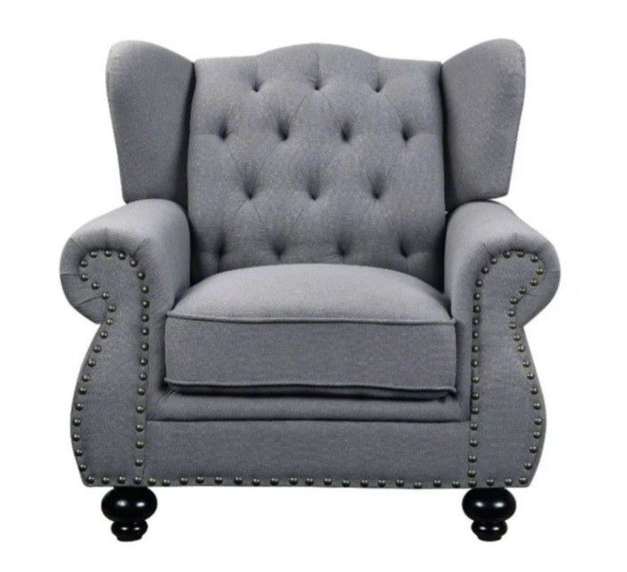 Brand New Tufted Wingback Chair