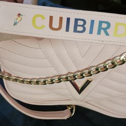 Cuibird Authentic Pink And Gold Purse 