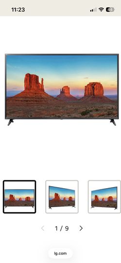 55” LG 4K HDR UHD smart Tv $250