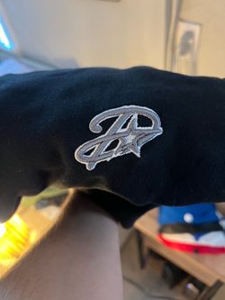 Dinero black sweatpants with silver logo