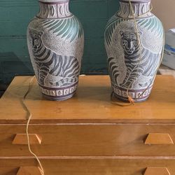 Two leopards Lamps 
