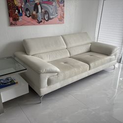 White Leather Sofa Free