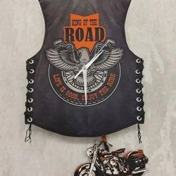 🔥 Veteran Handmade Harley Motorcycle Swinging Wall Clock