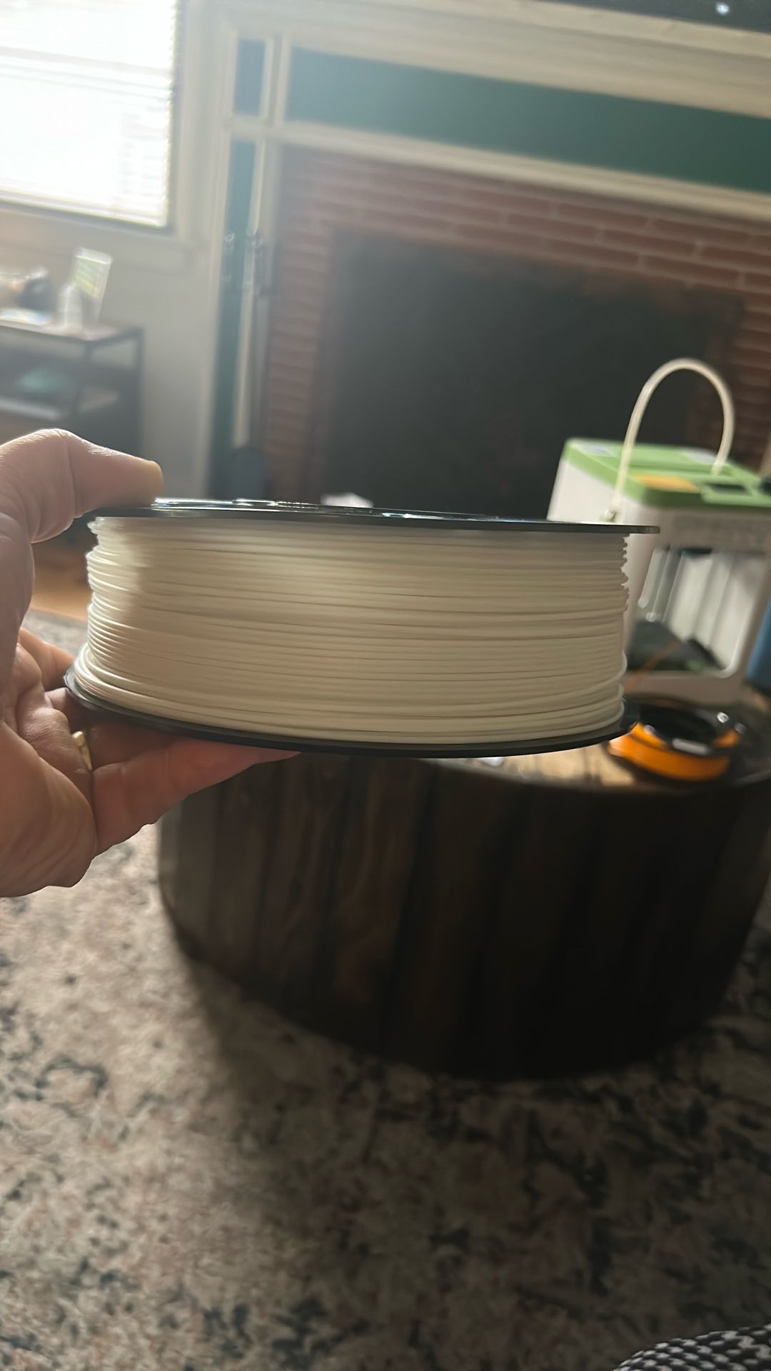 Glow In The Dark Green filament For 3D Printer.