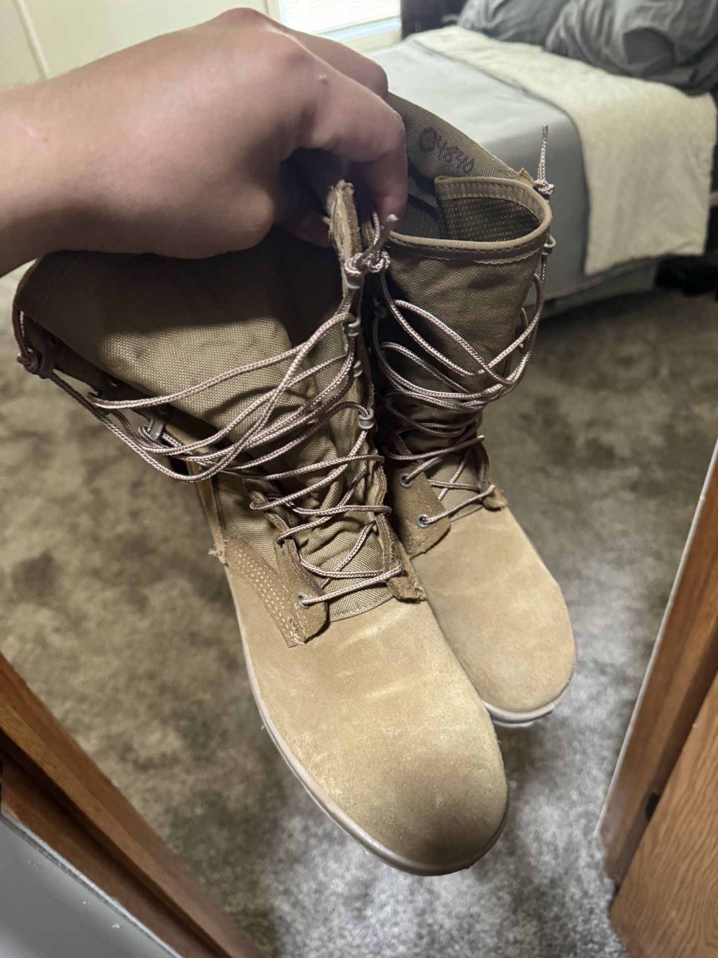 Steel Toe Military Boots 11R Size