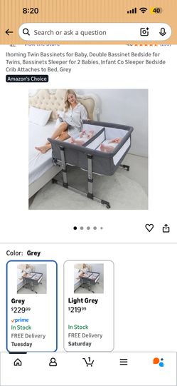 Twins Bedside Bassinet