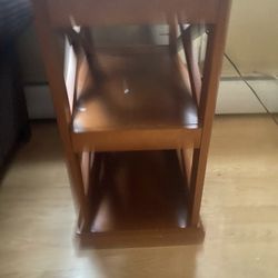 Wood End Table Good Condition 