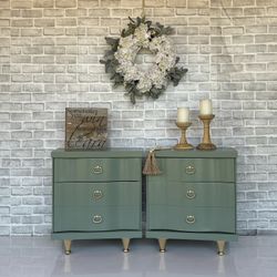 Sage Green Nightstands - Nightstand Set - Night Stands - Side Tables -  Bedside Tables - Dresser Set for Sale in Phoenix, AZ - OfferUp
