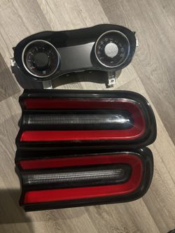 Dodge Challenger Scatpack Cluster And Taillights