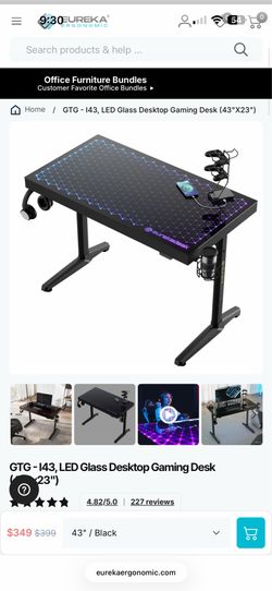 eureka gaming desk