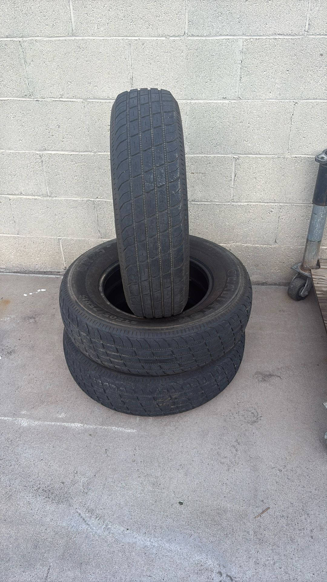 3 Tires For Trailer 205/75R15
