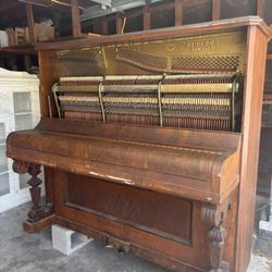133 Years Old Upright Fischer Piano 