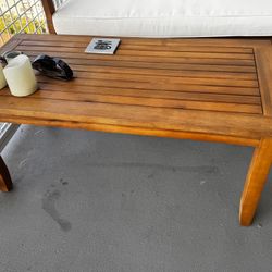 Teak Patio Set  loveseat - great condition! And Matching Table