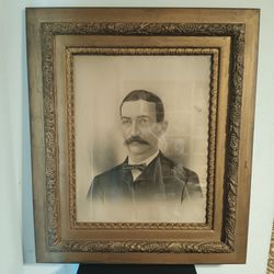 Huge 25"×30" Antique Handcrafted Picture Frame