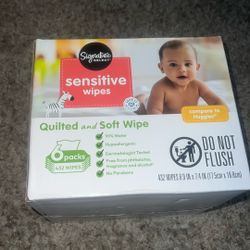 Signature select Sensitive Wipes 6pk