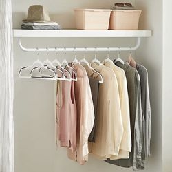 Clothes Hangers, Pack of 50 Plastic Coat Hangers, Non-Slip, Space