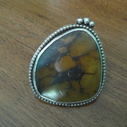 Vintage Giant Jasper Ring Size 7 Turquoise NO OFFERS 