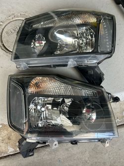 Smoked Nissan Titan Headlights 1st Gen