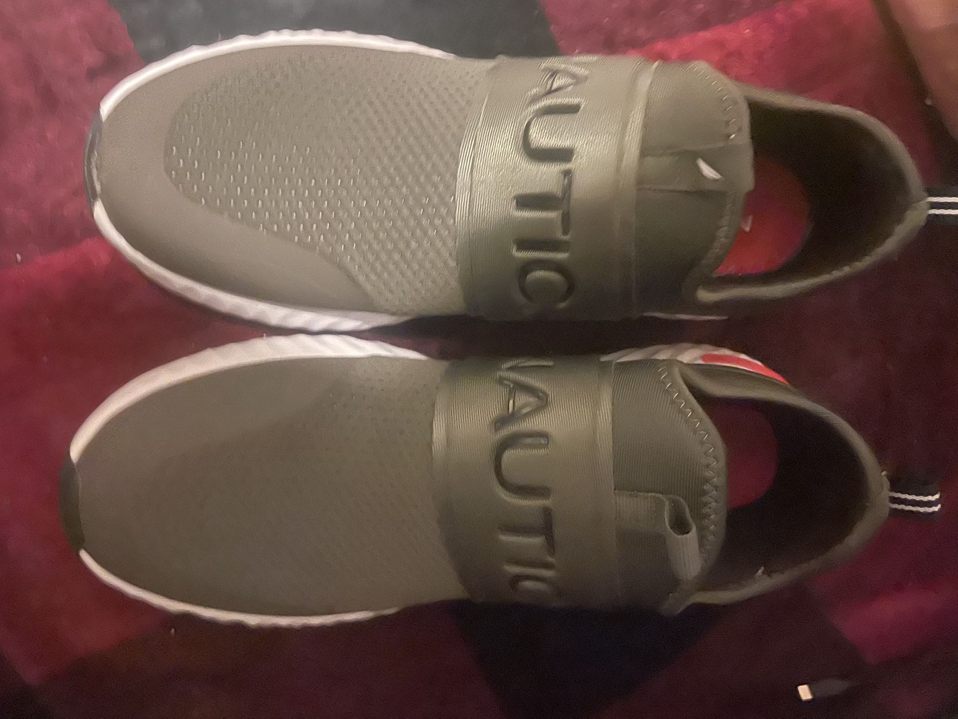 Nautica Mens Zento Mesh Lightweight Sneaker Olive Green Size 11 US