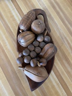 Wooden Fruit Bowl