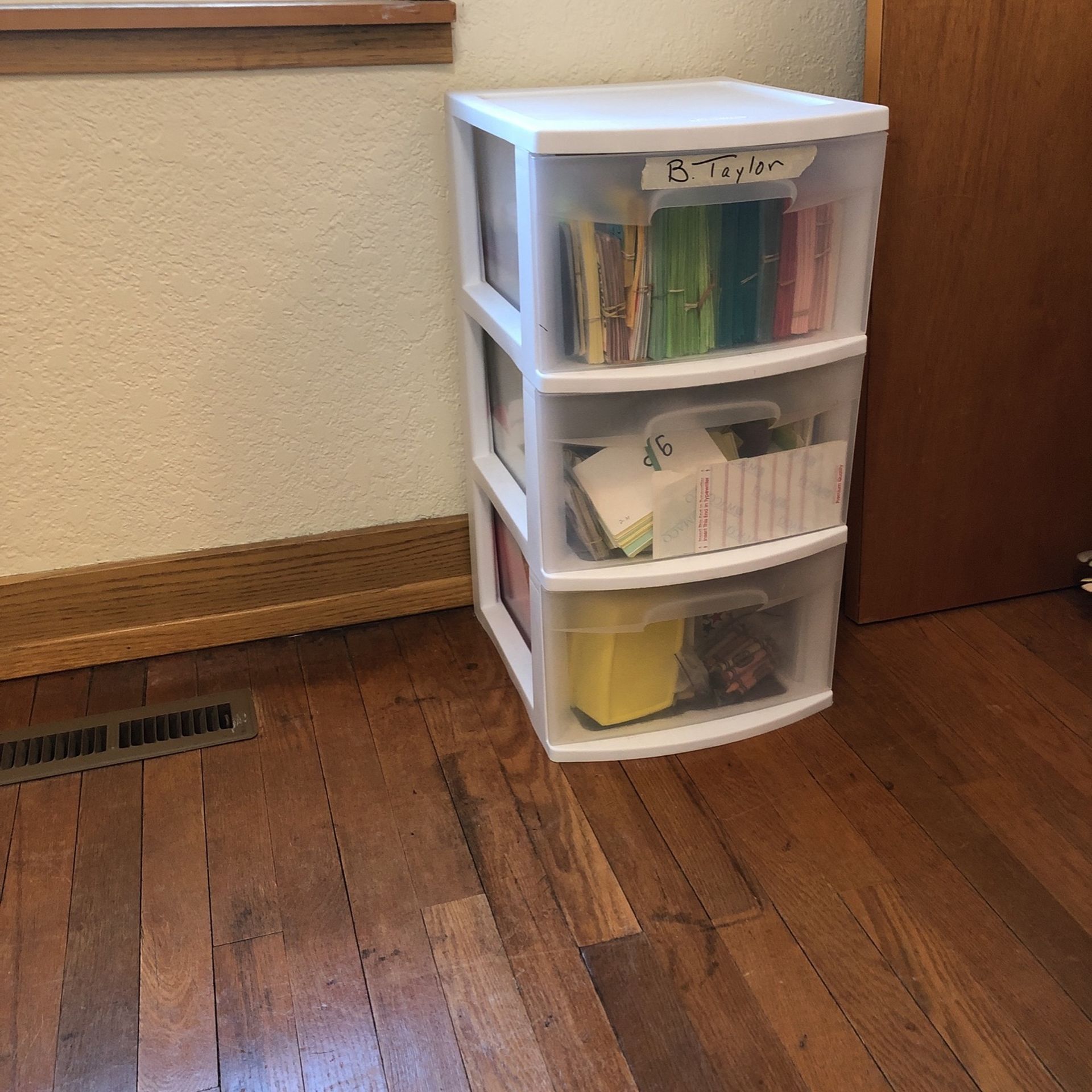 Sterilite 3 Drawer Plastic Storage