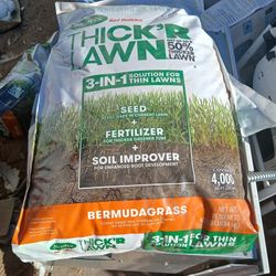 40 Lbs Thicker Lawn Seed + Fertilizer 