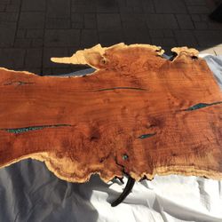 wood coffee tables and end Table Inlayed, Table ,Art, Handcrafted, Oak