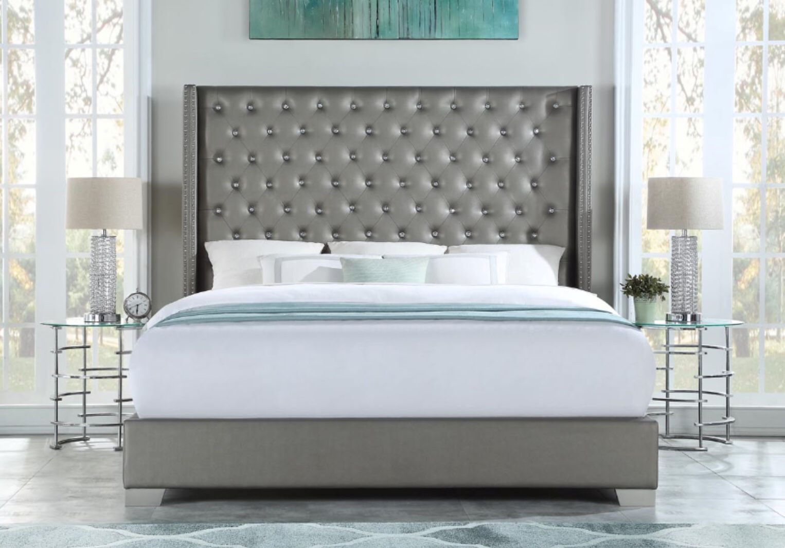 Upholstered Bed In Offer 🔥🔥🔥