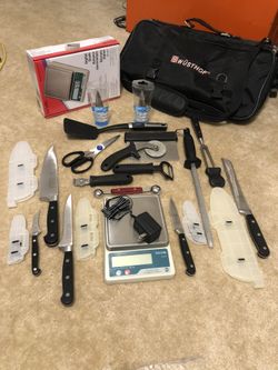 36 Pc GREBAN Culinary Knife Set with WUSTHOF Travel Bag