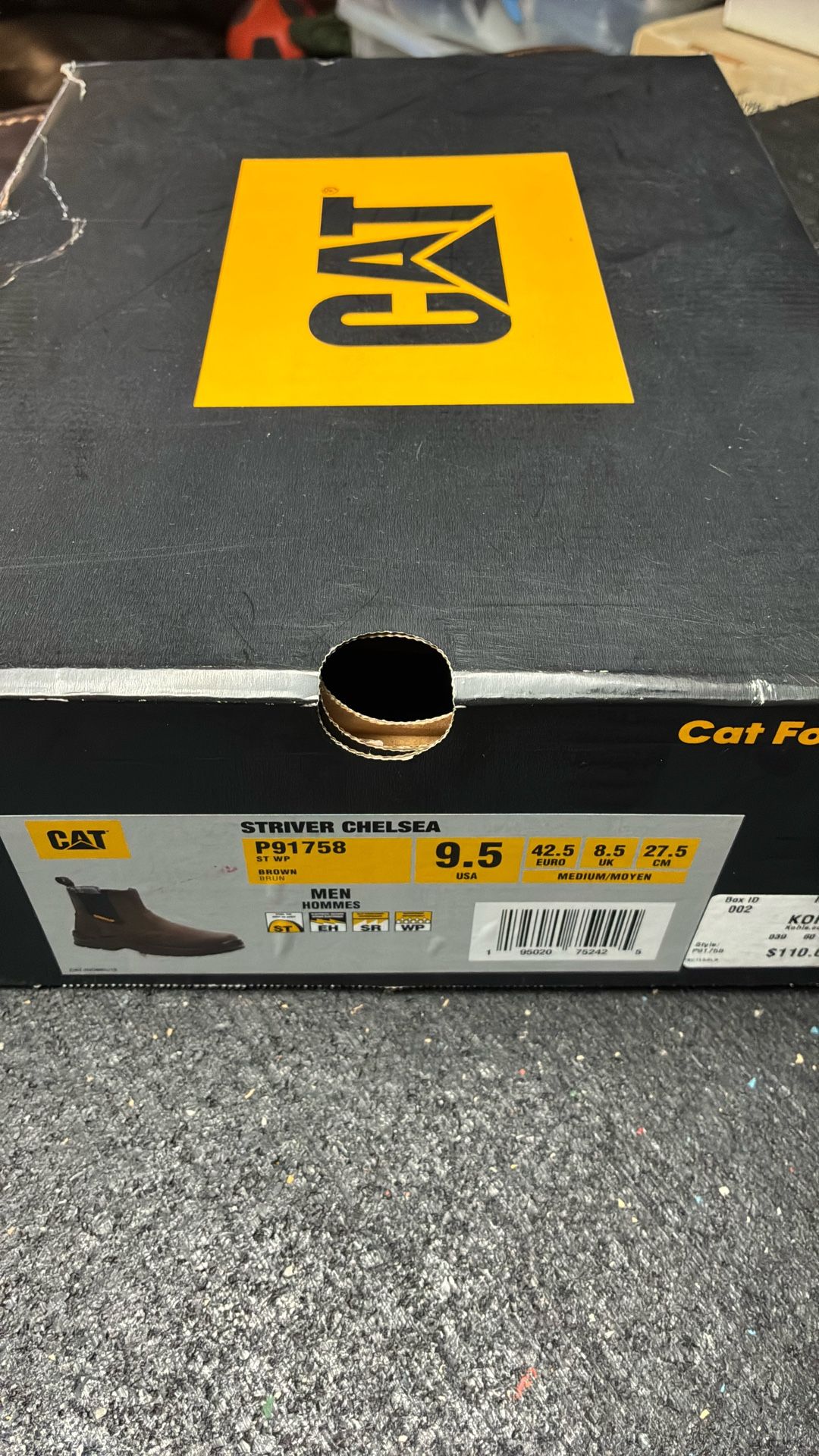 CAT Steel Toe Work Boots