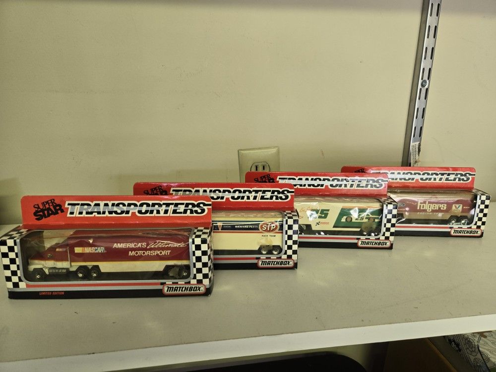 3 TRANSPORTER TRUCKS BOXED-NEW!