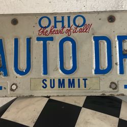 Vintage License Plate