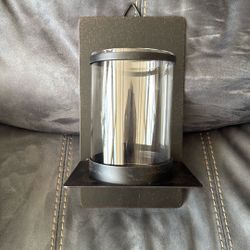 New Without Tags Glass & Metal Candle Wall Holder Decoration