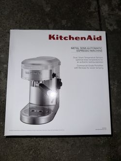 KitchenAid Metal Semi-Automatic Espresso Machine (KES6503SX) Metallic Silver