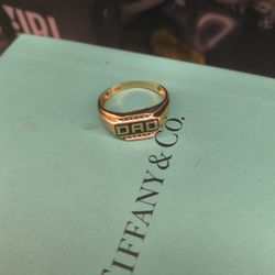 10k Gold Dad Ring Size 10.5 2.7gram 