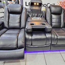 Party Time Power Recliner Sofa By Ashley 