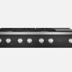 Brand New Black Cafe 48” Range Top Gas 6 Burners