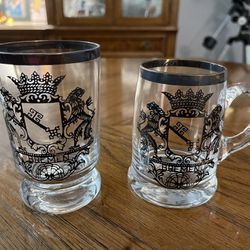 Vintage Bremen Coat of Arms Mug and Glass