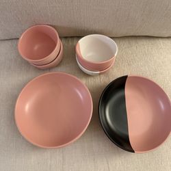 Cute Pink Patterned Bowls
